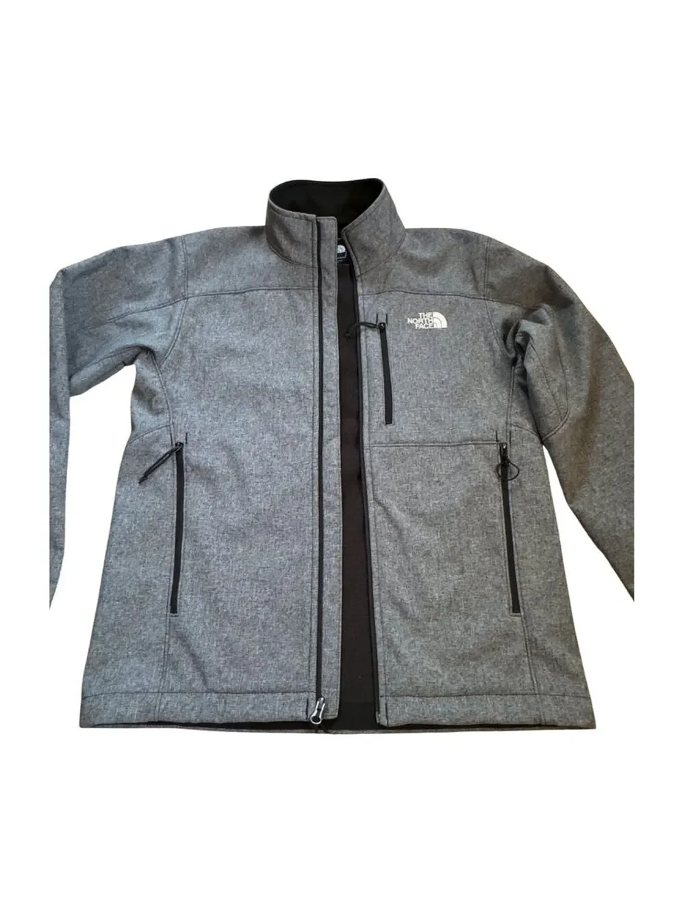 The North Face Small Apex Barrier Soft Shell Jacket Wind/Water Resistant Grey